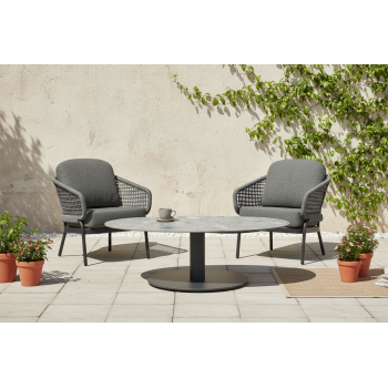 Krzesło do stołu jadalnego (z poduszkami) SKANDI SK 29G / ANTHRACITE