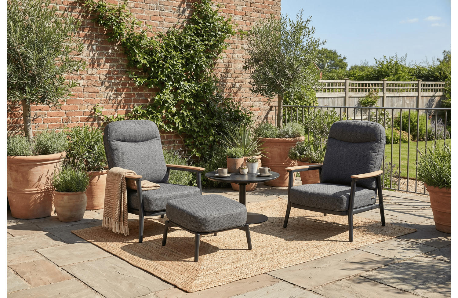 Stółik kawowy d.70 z podnoszonym blatem 45-68 cm SKANDI SK 58G / ANTHRACITE