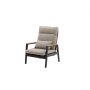 Lounge armchair with folding back (with cushions) SKANDI ROPE SK 03GR / ANTHRACITE + ROPE