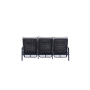 3-seater sofa with folding back (with cushions) SKANDI ROPE SK 02GR / ANTHRACITE + ROPE