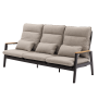 3-seater sofa with folding back (with cushions) SKANDI ROPE SK 02GR / ANTHRACITE + ROPE