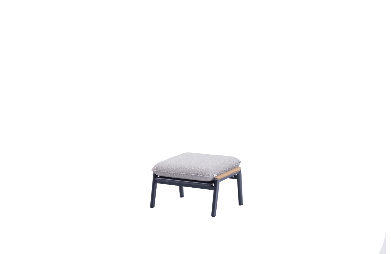 Footrest (with cushion) SKANDI ROPE SK 04GR / ANTHRACITE + ROPE