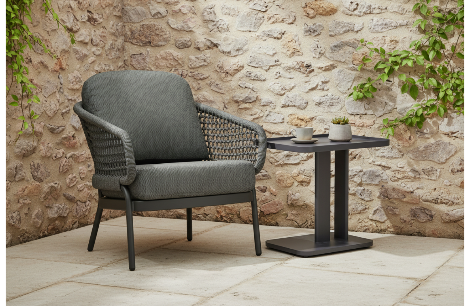 Side table SKANDI SK 43G / ANTHRACITE