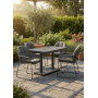 Lounge table with extension 140-180 SKANDI SK 16G / ANTHRACITE