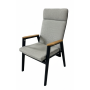 Dining armchair with folding back (with cushions) SKANDI ROPE SK 15GR / ANTHRACITE + ROPE