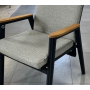 Dining armchair with folding back (with cushions) SKANDI ROPE SK 15GR / ANTHRACITE + ROPE