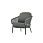 Lounge dining armchair (with cushions) SKANDI SK 29G / ANTHRACITE