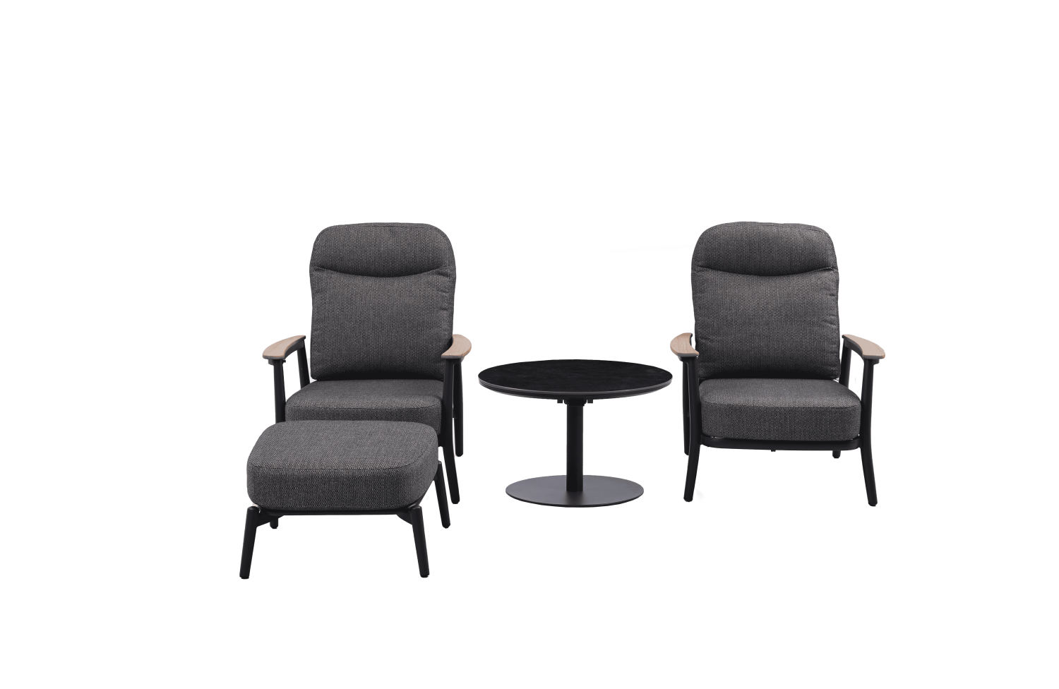 Adjustable coffee table d.70*45-68 cm SKANDI SK 58G / ANTHRACITE