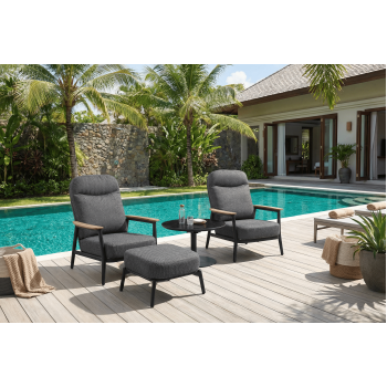 Adjustable coffee table d.70*45-68 cm SKANDI SK 58G / ANTHRACITE