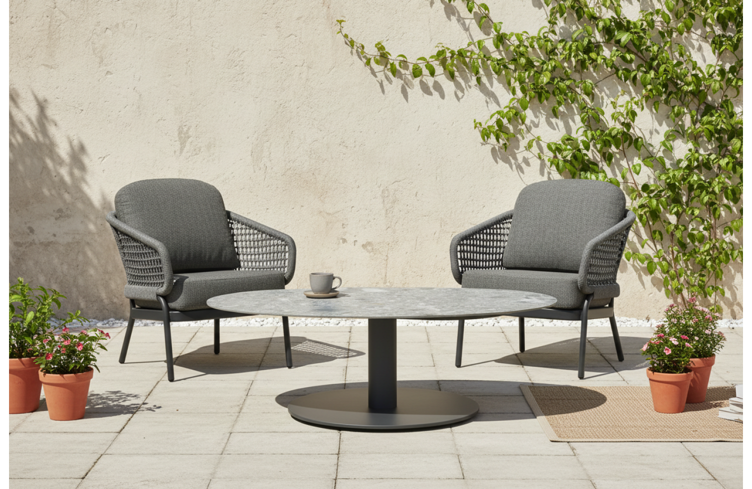 Coffee table 70 SKANDI SK 69G / ANTHRACITE