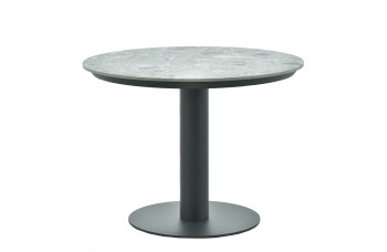 Круглий обідній стіл 120 (Lounge) SKANDI SK 28G-120 / ANTHRACITE