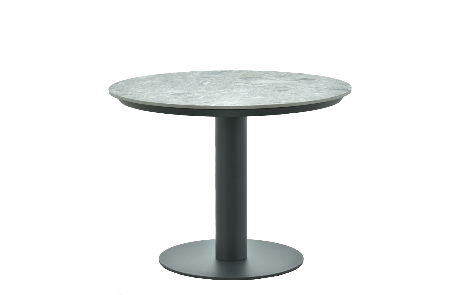 Круглий обідній стіл 120 (Lounge) SKANDI SK 28G-120 / ANTHRACITE