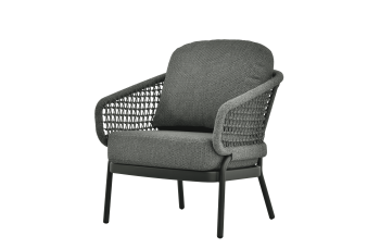 Лаунж-cтілець з підлокітниками (з подушками) SKANDI SK 29G / ANTHRACITE
