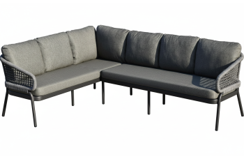 Обідній кутовий комплект ПРАВИЙ (з подушками) SKANDI SK 38G(R) / АНТРАЦИТ