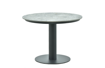 Круглий обідній стіл 90 (Lounge) SKANDI SK 28G-90 / ANTHRACITE