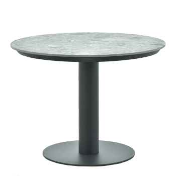 Круглий обідній стіл 90 (Lounge) SKANDI SK 28G-90 / ANTHRACITE