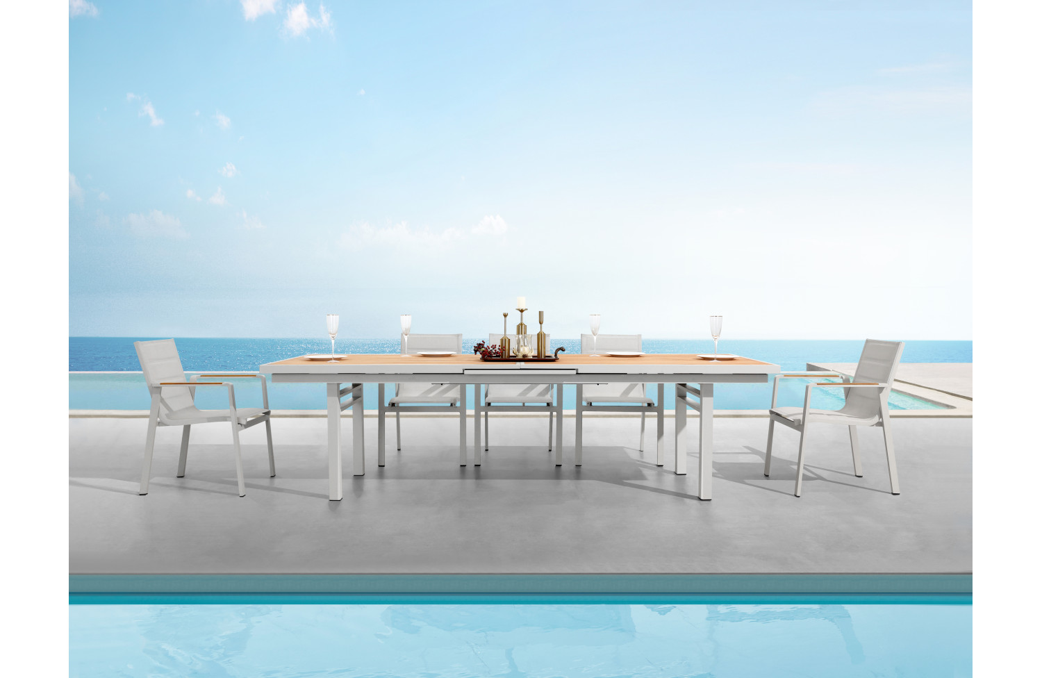 Dining table (extention) 280-340 HIGOLD NOFI 2.0 680189 / TAUPE