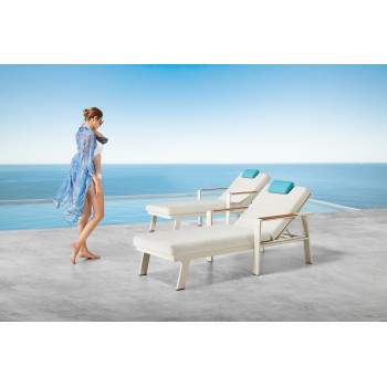 Sunlounger set (with cushions) HIGOLD NOFI 6801170 / TAUPE