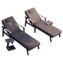 Sunlounger set (with cushions) HIGOLD NOFI BLACK 6801170