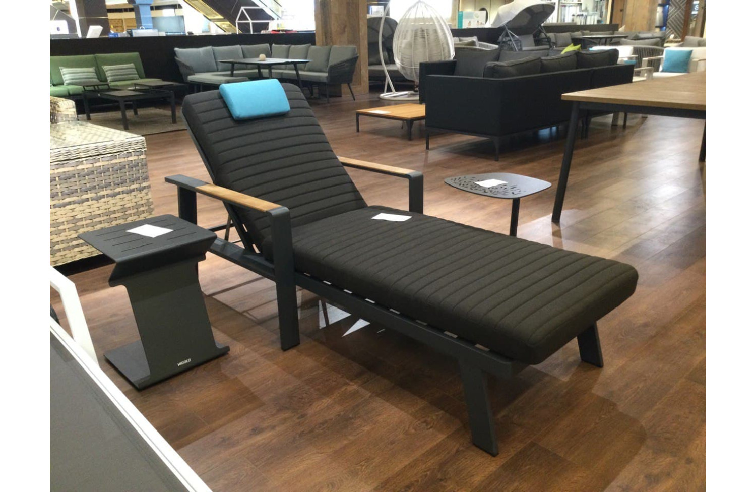 Sunlounger set (with cushions) HIGOLD NOFI BLACK 6801170