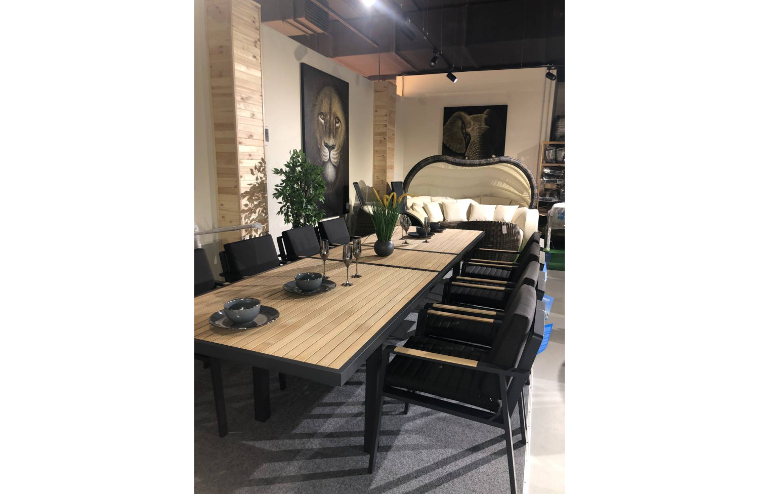 Обідній стіл розкладний 280-340 HIGOLD NOFI 2.0 680189 / BLACK