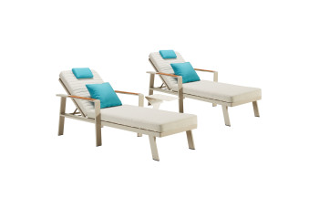 Комплект пляжний (з подушками) HIGOLD NOFI 6801170 / TAUPE