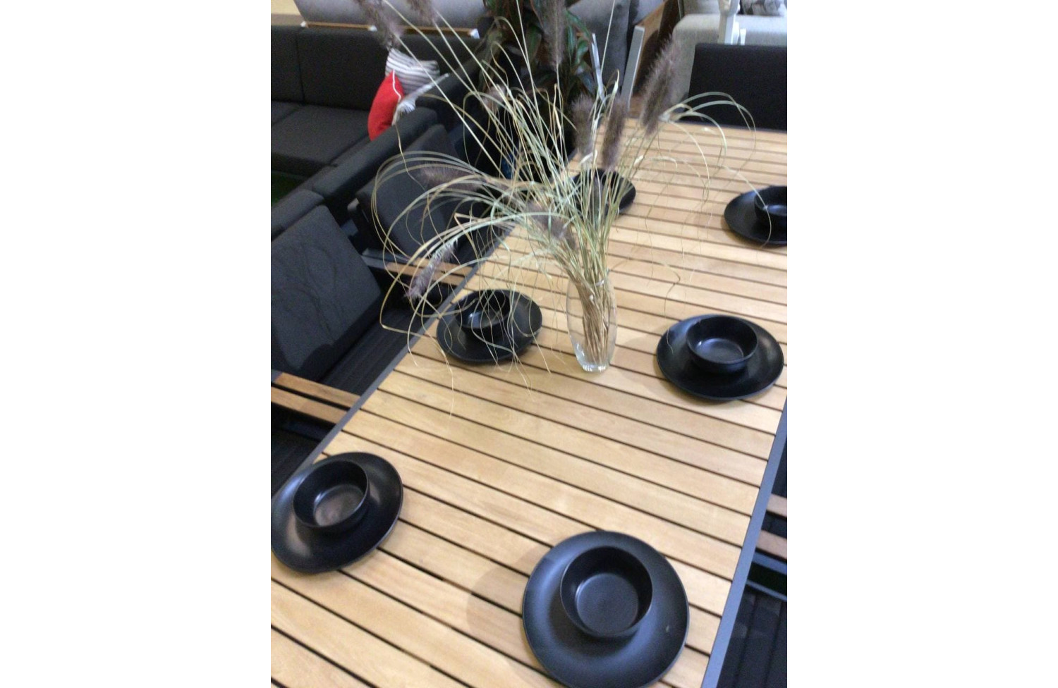 Обідній комплект 220 (з подушками) HIGOLD NOFI BLACK 680140 / ANTHRACITE