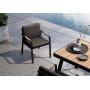 Dining Set 220 (with cushions) HIGOLD NOFI BLACK 680140 / ANTHRACITE