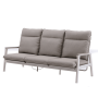 3-seater sofa with folding back (with cushions) SKANDI ROPE SK 02TR / TAUPE + ROPE