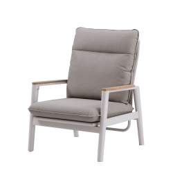 Lounge armchair with folding back (with cushions) SKANDI ROPE SK 03TR / TAUPE + ROPE