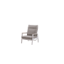 Lounge armchair with folding back (with cushions) SKANDI ROPE SK 03TR / TAUPE + ROPE
