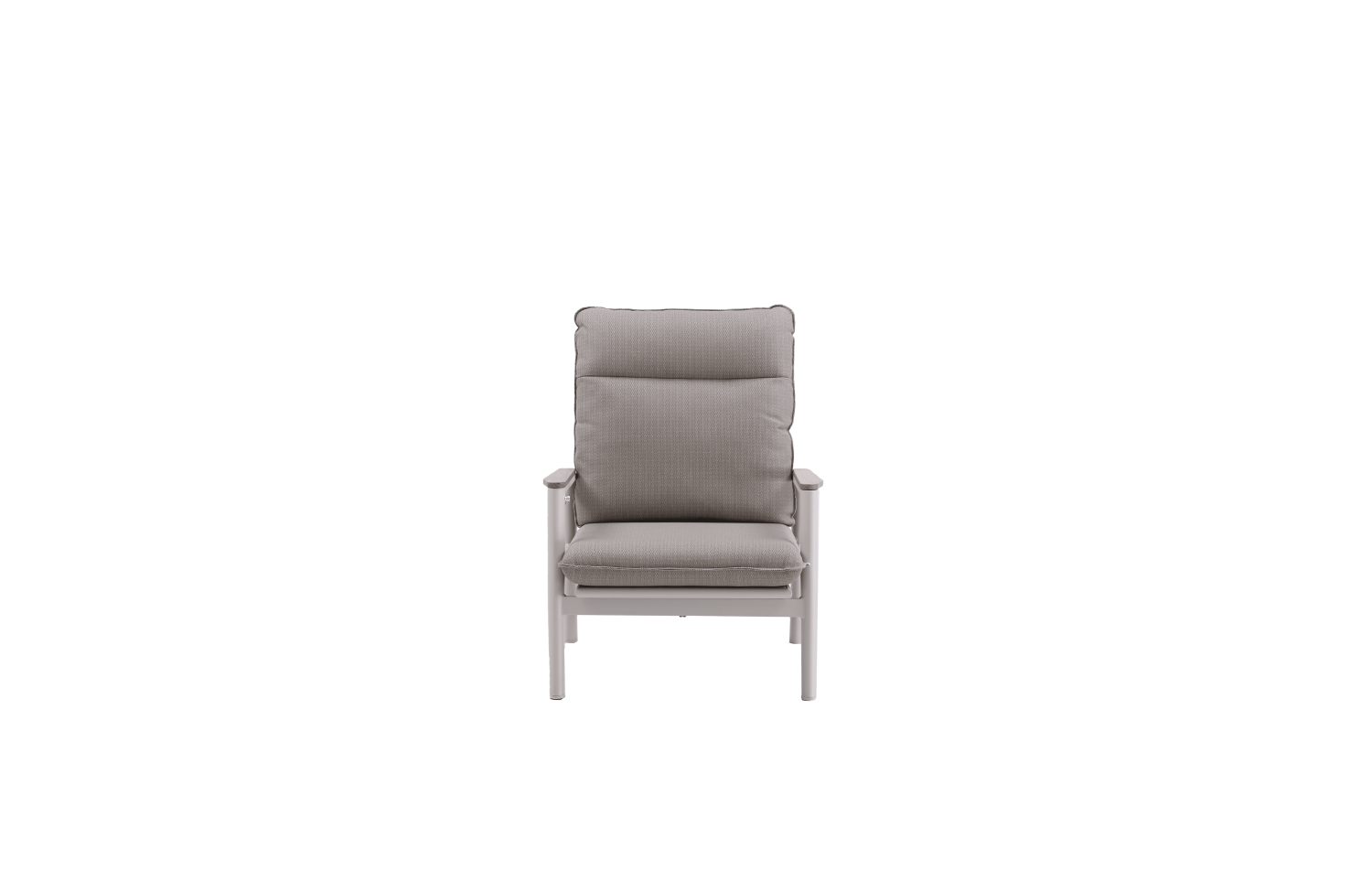 Lounge armchair with folding back (with cushions) SKANDI ROPE SK 03TR / TAUPE + ROPE