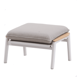 Footrest (with cushion) SKANDI ROPE SK 04TR / TAUPE + ROPE