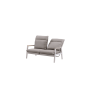 2-seater sofa with folding back (with cushions) SKANDI ROPE SK SK 06TR / TAUPE + ROPE