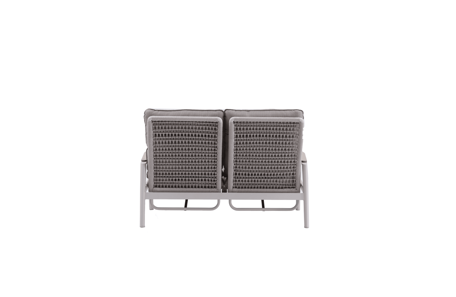 2-seater sofa with folding back (with cushions) SKANDI ROPE SK SK 06TR / TAUPE + ROPE