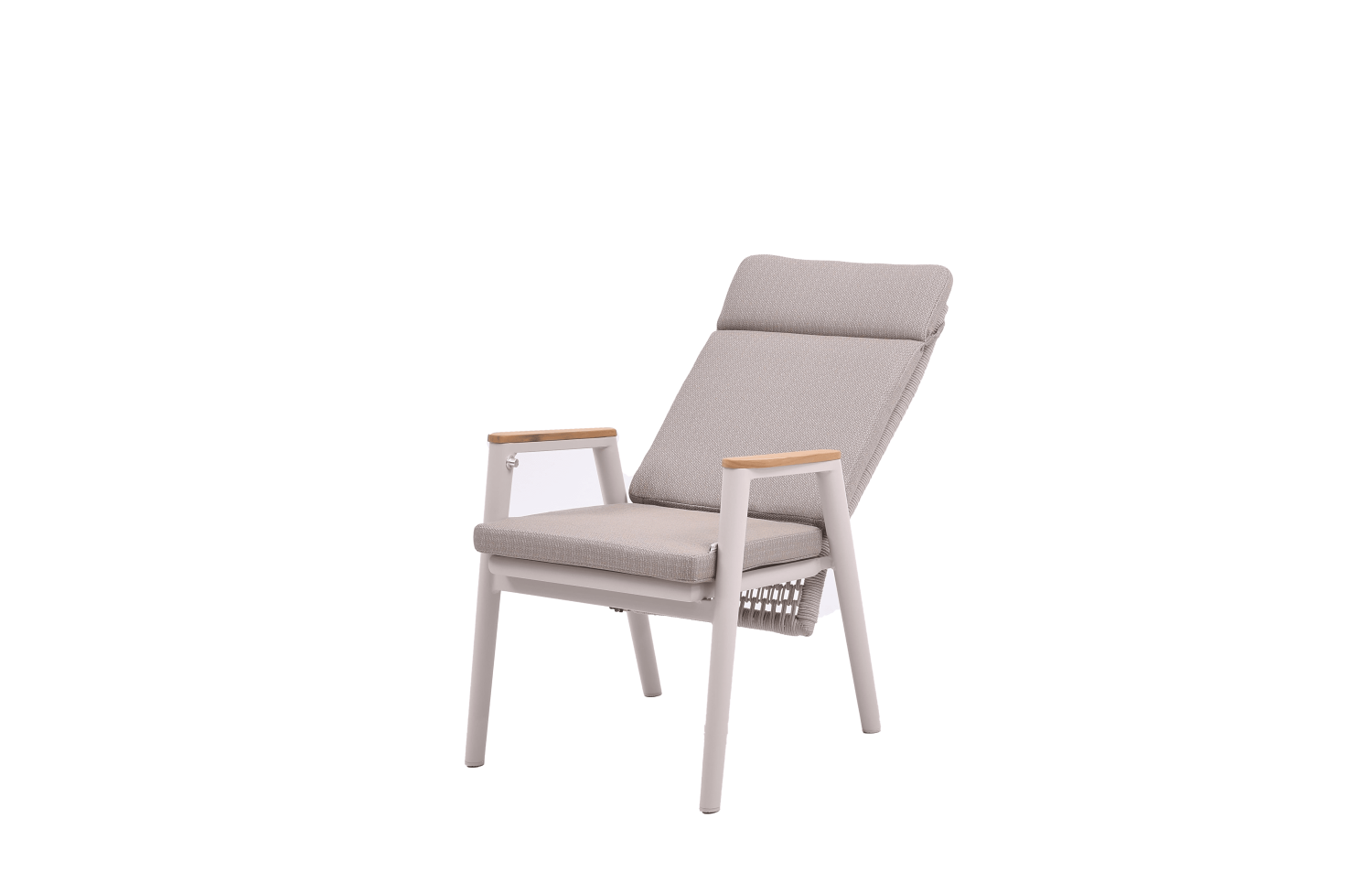 Dining armchair with folding back (with cushions) SKANDI ROPE SK 15TR / TAUPE + ROPE