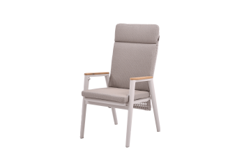 Dining armchair with folding back (with cushions) SKANDI ROPE SK 15TR / TAUPE + ROPE