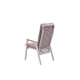 Dining armchair with folding back (with cushions) SKANDI ROPE SK 15TR / TAUPE + ROPE