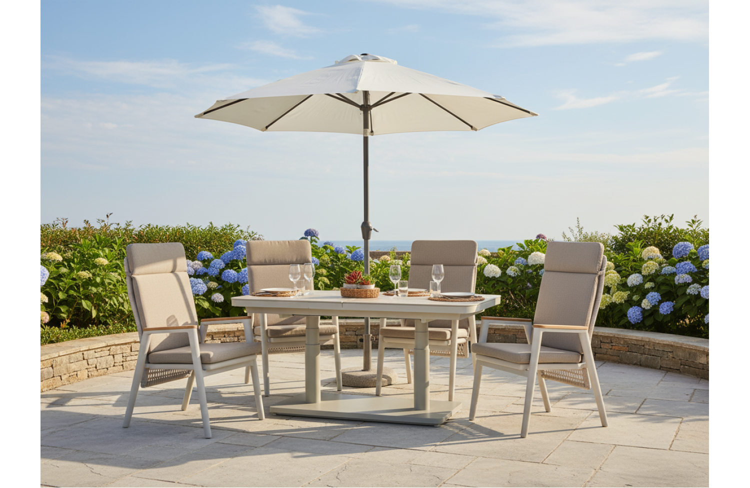 Dining armchair with folding back (with cushions) SKANDI ROPE SK 15TR / TAUPE + ROPE