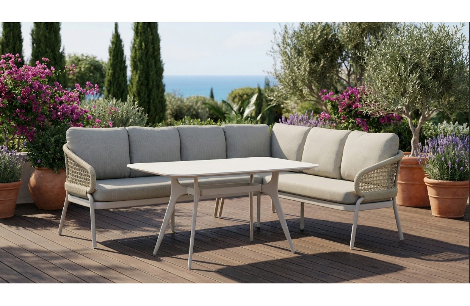 Dining table 150 SKANDI SK 40T / TAUPE