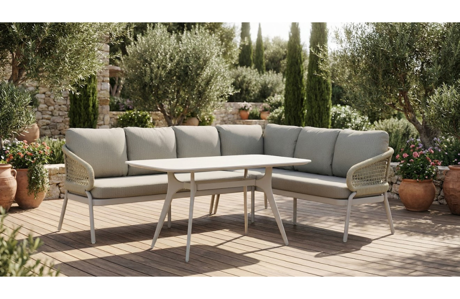 Dining table 150 SKANDI SK 40T / TAUPE