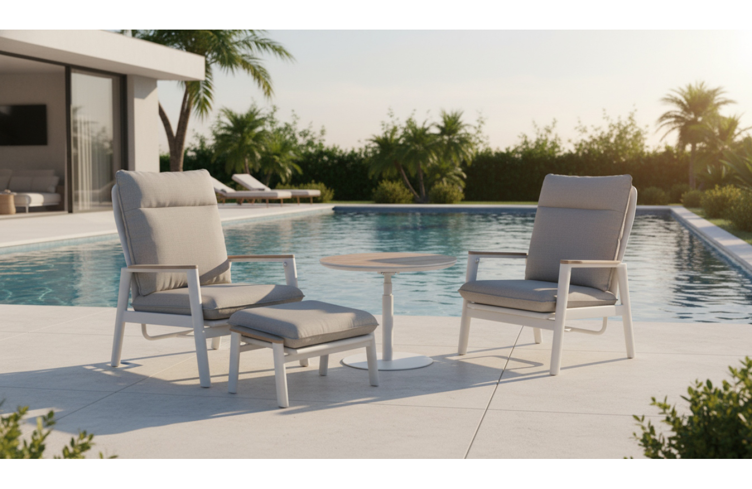 Adjustable coffee table d.70*45-68 cm SKANDI SK 58T / TAUPE