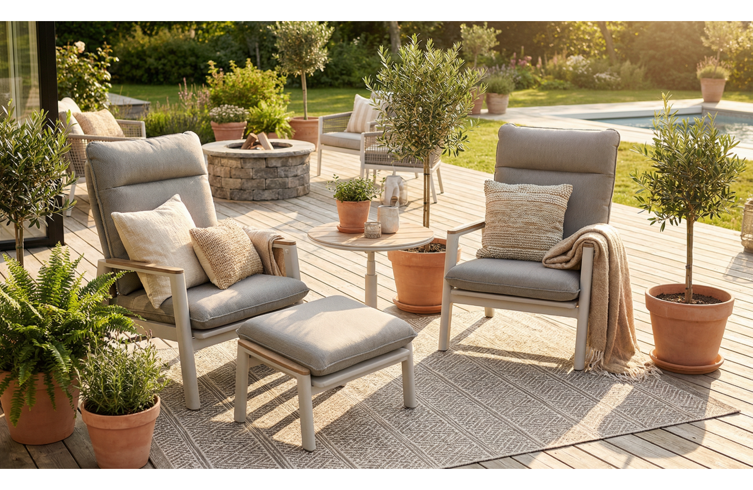 Adjustable coffee table d.70*45-68 cm SKANDI SK 58T / TAUPE