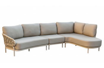 Corner set LEFT (with cushions) SKANDI SK 63T-L / TAUPE