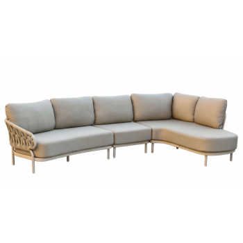 Corner set LEFT (with cushions) SKANDI SK 63T-L / TAUPE