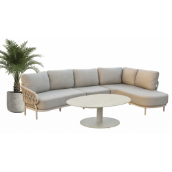 Corner set LEFT (with cushions) SKANDI SK 63T-L / TAUPE