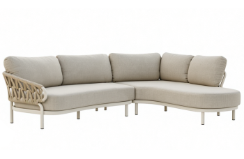 Corner set LEFT (with cushions) SKANDI SK 63T-L / TAUPE