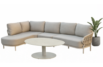 Corner set RIGHT (with cushions) SKANDI SK 64T-R / TAUPE