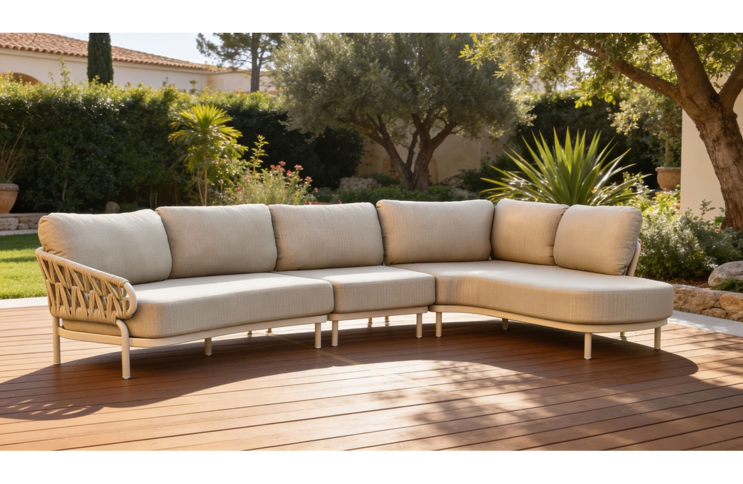 Middle sofa (with cushions) SKANDI SK 67T / TAUPE