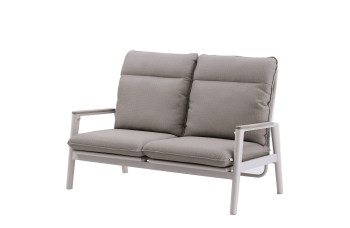 Sofa 2-osobowa ze składanym oparciem (z poduszkami) SKANDI ROPE SK 06TR / TAUPE + ROPE